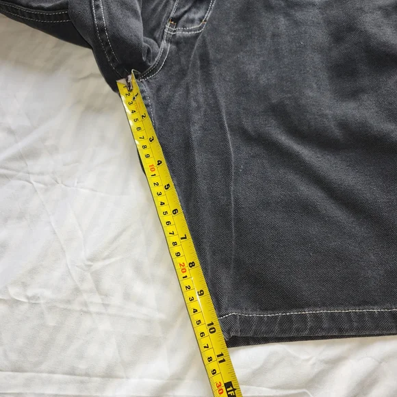 Vtg Paco Jeans Y2K Men's Black Shorts Distressed Size 30 Is Used - Picture 12 of 13